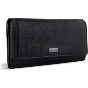 Bugatti Дамски кожен портфейл Bugatti Sina Long, черен (49 2234 01)