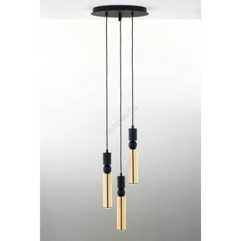 JUPITER 2016 - Пендел ALAS 3xGU10/10W/230V златист/черен (10702016)