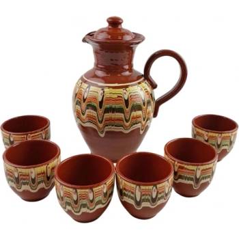 Керамичен сервиз за ракия от 7 части (7091)