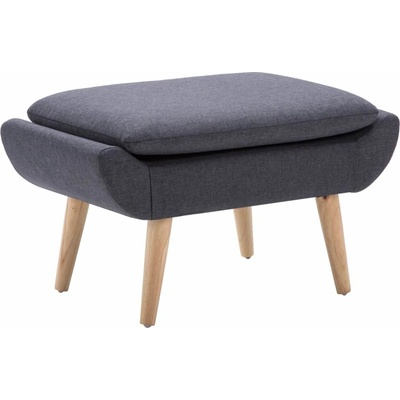zahrada-XL Podnožka s textilním čalouněním 73 x 43 x 42 cm tmavě šedá