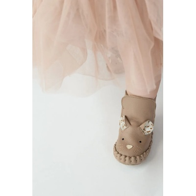 Donsje Бебешки кожени обувки Donsje Kapi Exclusive Booties Mouse (1028124)