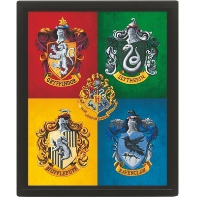 Harry Potter : Erby barevné - 3D Obraz s rámem 3D Obraz (s rámem)