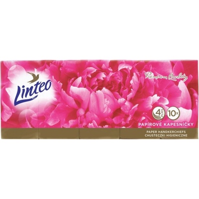 Linteo Premium papírové kapesníčky 4-vrstvé 10 x 10 ks