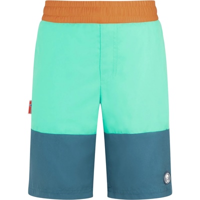 Trollkids Детски бански слипове Trollkids Kid's Kroksand Shorts Boardshorts - Aquamarine Green / Midnight Forest / Caramel - размер 116 (EU) (750-0811-0615)