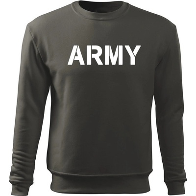 O&T pánska mikina army sivá