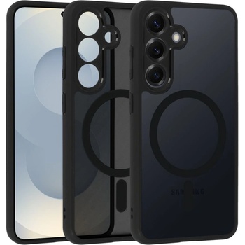 Samsung Кейс Full Matte Mag, за Samsung Galaxy S25, Magsafe, Черен (4352)