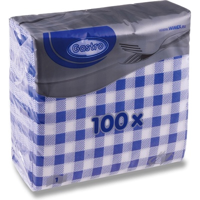 Wimex Gastro ubrousky modré 1V 33x33 cm 100 ks