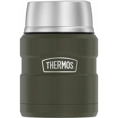 Thermos Termoska na jídlo se skládácí lžící a šálkem Vojenská 470 ml