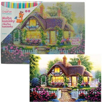 Диамантено рисуване - Цветна къщичка 30 x 40 см (26PC-7588)