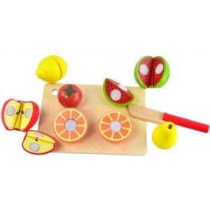 Acool Toy Игрален комплект Acool Toy - Дървени плодове за рязане, 6 броя (ACT54) - baby