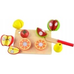 Acool Toy Игрален комплект Acool Toy - Дървени плодове за рязане, 6 броя (ACT54) - baby