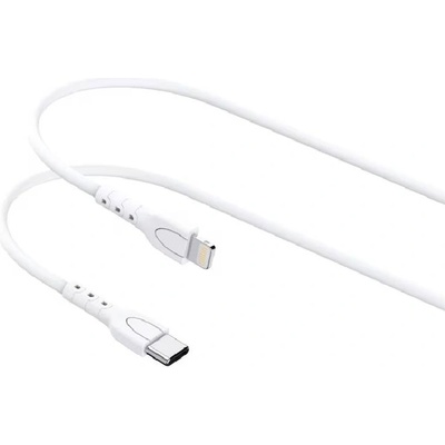 Lemontti Wind кабел за бързо зареждане Type-C към Lightning, PD 30W, 0.5 м, бял (LEMCTYCLHA)