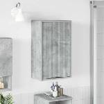 vidaXL Шкаф за баня Циментено сиво 39 x 23, 5 x 65 см (883387)