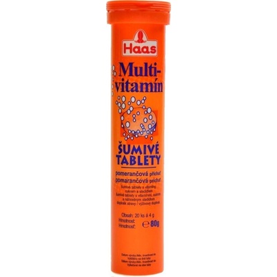 Haas Multivitamin pomeranč tabliet eff.20