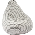 Pufrelax Пуф круша, 220л. , Nirvana Hobbit - Riviera Stripes, Перящ се калъф, Пълнеж от полистиролни перли, Гама Premium (PUF-G-NH-PT-RIV)