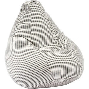 Pufrelax Пуф круша, 220л. , Nirvana Hobbit - Riviera Stripes, Перящ се калъф, Пълнеж от полистиролни перли, Гама Premium (PUF-G-NH-PT-RIV)