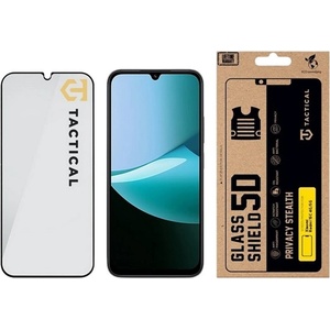 Tactical Redmi 15C 5G / 15C 4G TACTICAL GLASS SHIELD PRIVACY STEALTH 5D стъклен протектор за екран 5D, защита от погледи, ЧЕРЕН (57983128284)