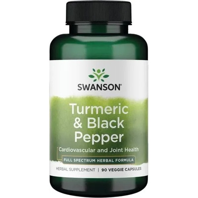 Swanson Turmeric & Black Pepper, 90 капсули, Swanson