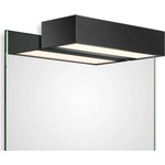 DECOR WALTHER Лампа над огледалото Box Clip On LED 25 см черен мат (0419860)