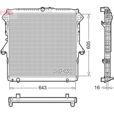 Chladič, chlazení motoru DENSO DRM10118