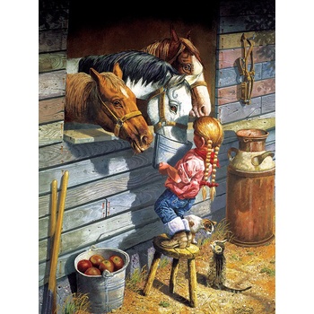 SunsOut - Puzzle Working Girl XXL - 500 piese