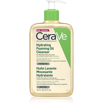 CeraVe Cleansers Hydrating Foaming Oil Cleanser почистващо олио с хидратиращ ефект 473ml