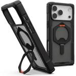 Urban Armor Gear MagSafe Противоударен Калъф за iPhone 17 Pro, UAG Plasma XTE Case Black-Orange, Черен (840283922480)