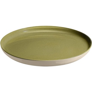 Emile henry (Франция) Керамична чиния emile henry dessert plate десертна - цвят зелен и екрю (eh 8915-v0)