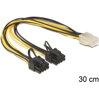 OEM Delock PCI Express napájecí kabel 6 pin samice 2 x 8 pin samec 83433 – Zboží Živě