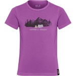 Jack Wolfskin Детска спортна тениска Jack Wolfskin Kid's Hiking Graphic T-Shirt Sport shirt - Print Freesia - размер 152 (EU) (704-5895-0315)