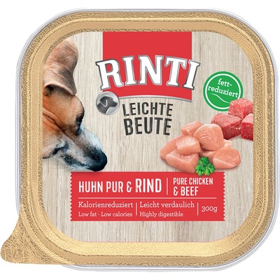 RINTI 18х300г Leichte Beute RINTI, консервирана храна за кучета - пиле и говеждо