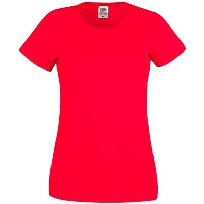 Fruit of the Loom Lady fit Red T shirt Original Fruit of the Loom