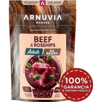 Arnuvia Monova Dog Adult All Breeds Beef & Rosehips 2 kg