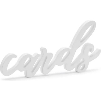 Image 1 of PartyDeco Дървена табела - Cards 20 x 10 см