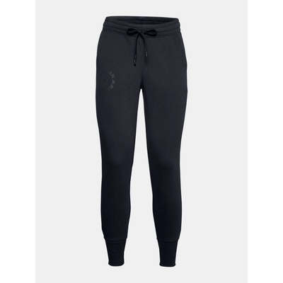 Under Armour Dámské tepláky Rival Fleece Metallic Jogger Černá