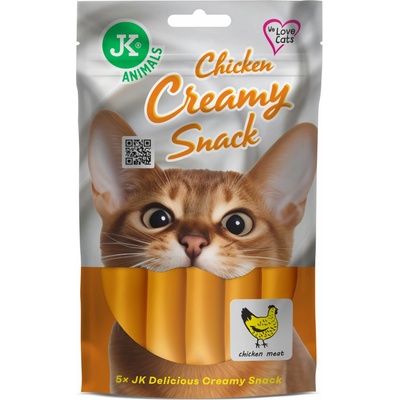 JK ANIMALS krém pre mačky kuracia 5 x 15 g