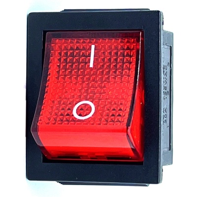 Tracon electric Kolébkový vypínač ON-OFF 2-poloh., červený – Zboží Dáma