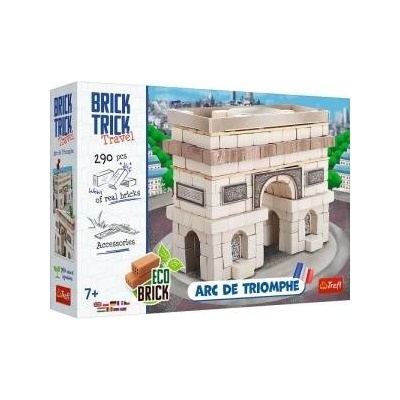Trefl Комплект от 290 строителни части Arful de Triumf, Trefl, Wood, Multicolor, 7+