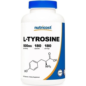 Nutricost L-Tyrosine, 500 mg, 180 капсули, Nutricost (67939 (037201) NC)
