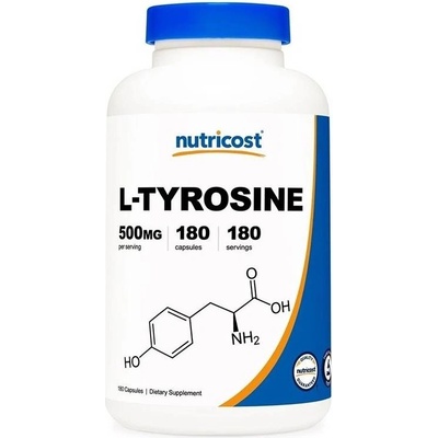 Nutricost L-Tyrosine, 500 mg, 180 капсули, Nutricost (67939 (037201) NC)