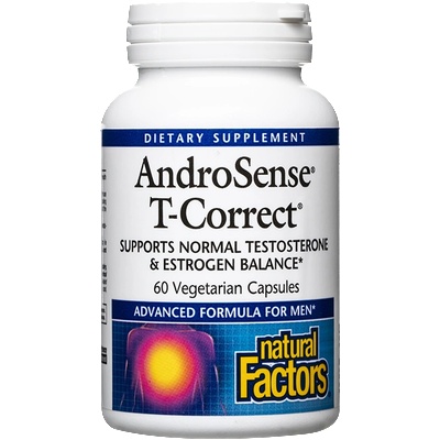 Natural Factors AndroSense T-Correct (Тестостерон и Eстроген Баланс Формула) 60 V капсули | Natural Factors (3513 NF A)
