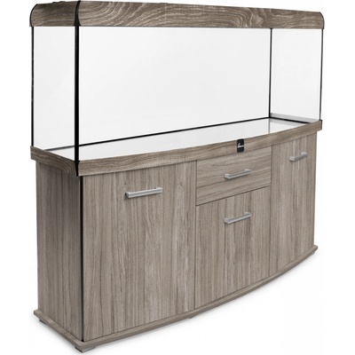 Diversa Solid LED akvarijní set vypouklý lanýžový 450 l