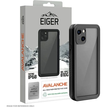 Eiger Avalanche Case - ударо и водоустойчив кейс за iPhone 13 (черен)