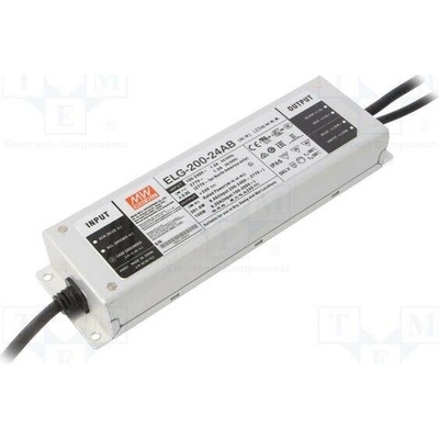 MEAN WELL ELG-200-24AB Napájecí zdroj: spínaný; LED; 201,6W; 24VDC; 4,2÷8,4A; 100÷305VAC