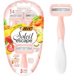 BIC SOLEIL ESCAPE Peach & Pineapple - дамски самобръсначки с 3 ножчета и ароматна дръжка, 3 бр