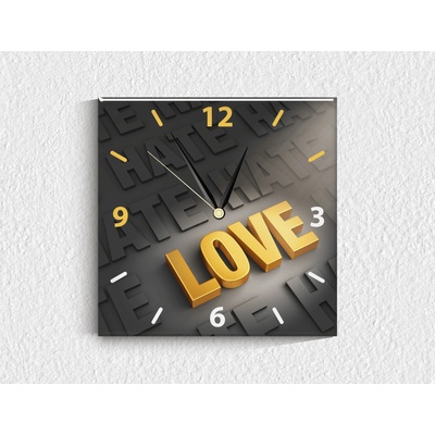 Стъклен стенен часовник 031