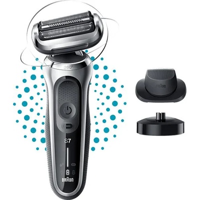 Series 7 71-S4200CS Мокра/суха електрическа самобръсначка сребристо-черна (71-S4200CS)