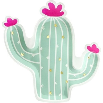Party Deco Парти Чинии - Кактус - (1 пакет / 6 бр. )