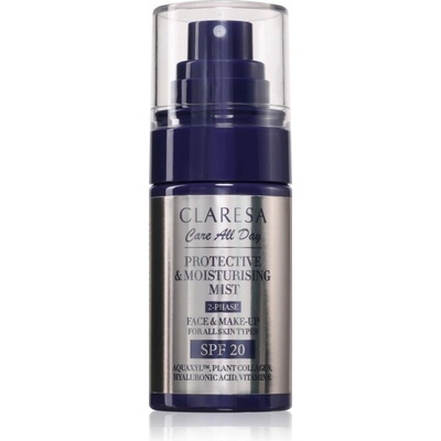 Claresa Care All Day Protective & Moisturising Mist fixační sprej na make-up s hydratačním účinkem SPF20 50 ml