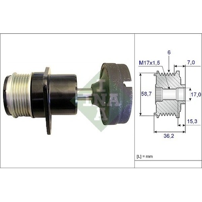 Předstihová spojka Schaeffler INA 535 0157 10 IN 535015710
